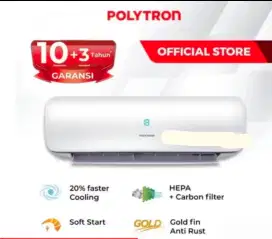 AC POLYTRON 1 PK NEW 2021 LOW WATT + CEPAT DINGIN NEUVA PRO PAC 09VZ