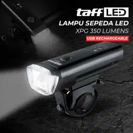 TaffLED Lampu Depan Sepeda Bike Light USB Recharge LED XPG 350 Lumens
