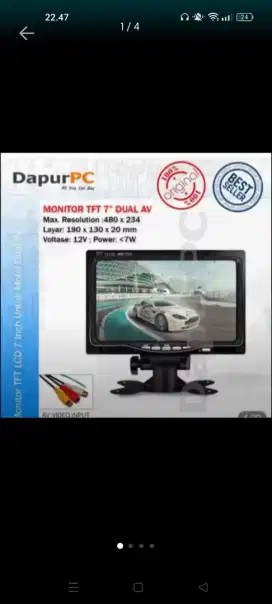 Jual Audio Car MP5 Monitor TFT LCD 7 Kondisi Baru FULLSET Bergaransi