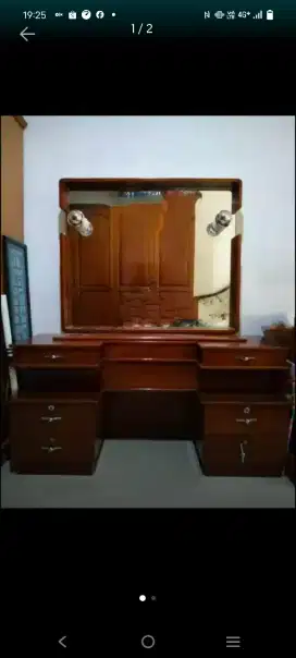 Meja rias kayu Jati antik