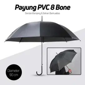 Payung Polos PVC 8 Bone 90cm