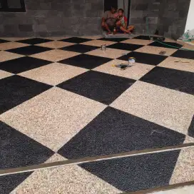Carport garasi batu sikat