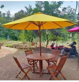 Meja payung set taman