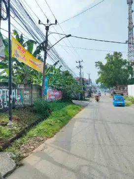 Di jual cepat tanah pinggir jalan di jalan raya citaringgul