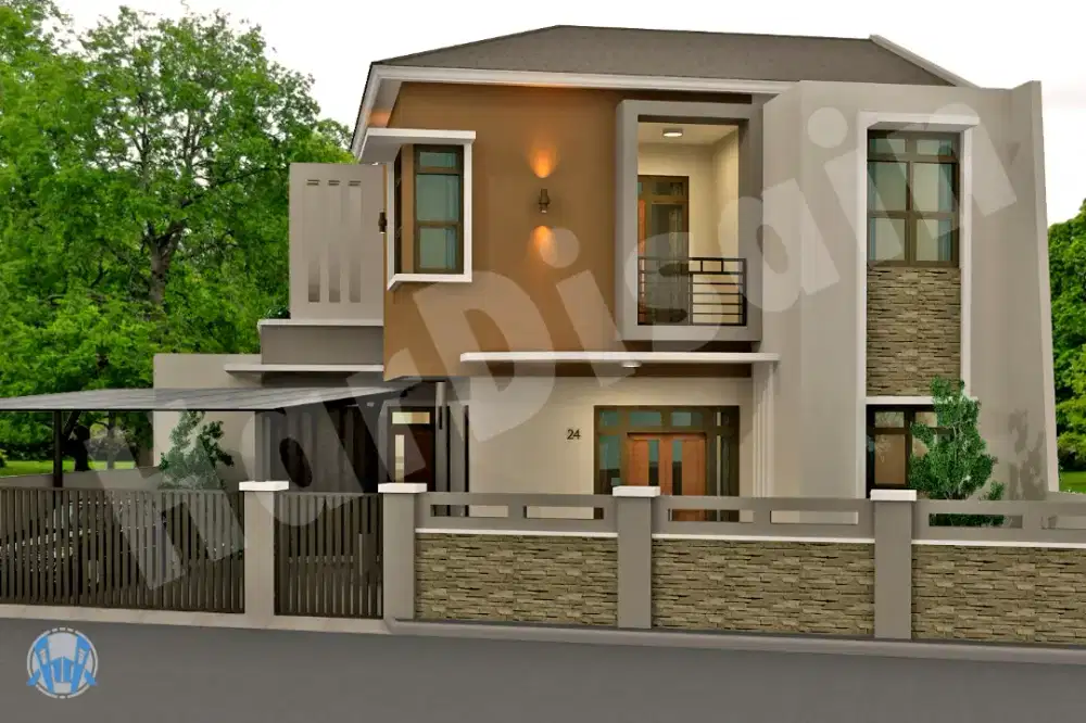 Jasa gambar arsitektur dan desain interior gambar 3D