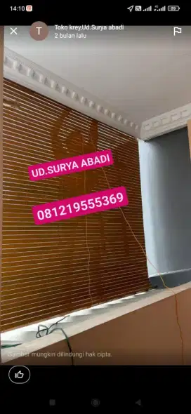 Tirai kayu & Pvc
