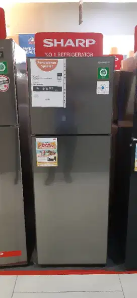 SHARP KULKAS 2 PINTU BISA HOME CREDIT KREDIVO INDODANA AEON