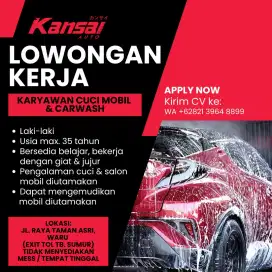 Lowongan Karyawan Cuci Mobil