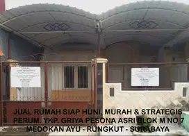 Jual Rumah YKP Griya Pesona Asri M7 & Kamar Kost Di Rungkut Sby