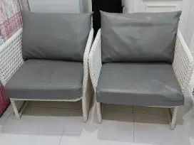 Sofa Rotan Warna Putih Merk Informa