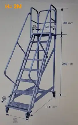 Tangga Platform Stair / Tangga Bandara / Tangga Gudang 1,5 Meter