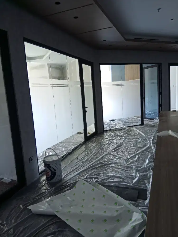 kaca film , sticker sandblast