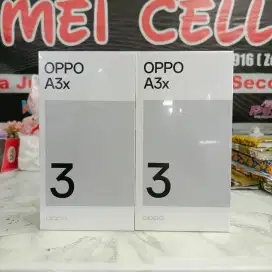 Oppo A3x 4/64 baru segel garansi resmi bisa TT bisa kredit tanpa DP