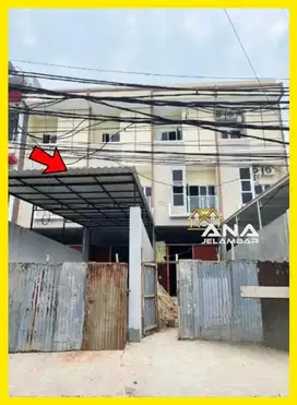 ANA RUKO BARU 3.5LT LUAS 4X23M JALAN RAYA COCOK USAHA DI JELAMBAR