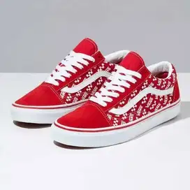 sepatu vans ole skool logo repeat kids