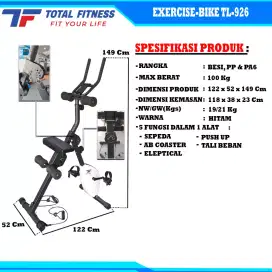 Alat fitnes  excercise bike tl