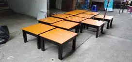 Meja lesehan berbagai macam ukuran