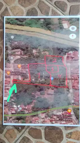 Tanah dekat tol kukusan depok jual murah dibawah NJOP.