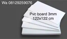 Jual pvc board  3 mm 122x122 cm harga perlembar