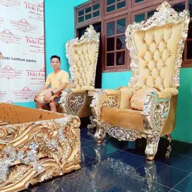 Sofa Santai Syahrini Murah Mewah Set Kursi Raja Sultan Minimalis Mebel