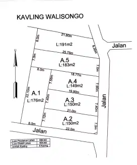 Tanah Kavling 150m2 di dekat Kampus UII