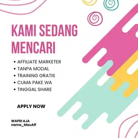 Lowongan Kerja Affiliate Gaji Gede