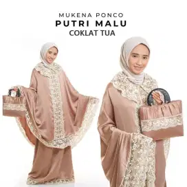 Mukena ponco putri malu