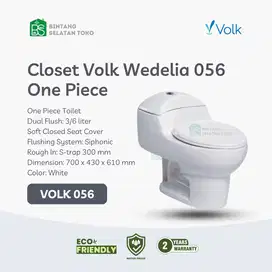 KLOSET DUDUK ONE PIECE VOLK 056 WEDELIA free JET SHOWER