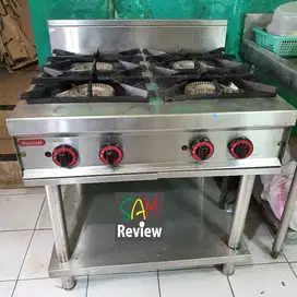 Kompor Tungku NAYATI 4 burner untuk Restoran Cafe