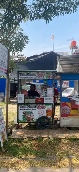 OVER FRANCHISE TEH SOLO ORIGINAL beserta peralatan lengkap