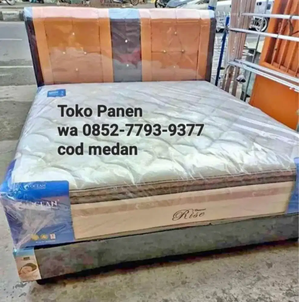 Promo springbed  Fullset ocean rise 6k dou le pillow 180x200