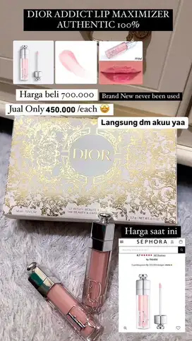 DIJUAL DIOR ADDICT LIP MAXIMIZER AUTHENTIC 100%