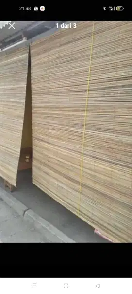 Kere tirai bambu sawit ukuran 2x2 lengakap tali dn kerekan nya