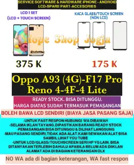 Service HP-Ganti Touchscreen-Baterai-LCD Oppo A93 (4G)-F17 pro