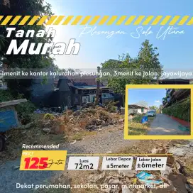 Tanah 72 murah plesungan