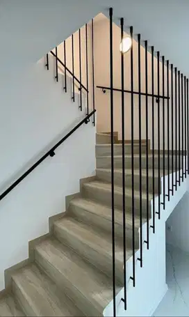 Railing tangga / balkon modern minimalis terima pasang bandung cimahi