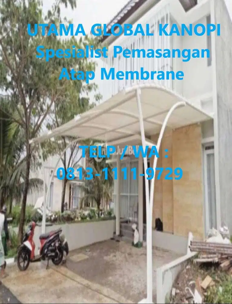 Harga Canopy Membrane Rumah Mewah Gratis Design di PIK Jakarta Utara