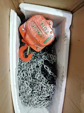 KAWASAKI CHAIN BLOCK 1 ton 18 meter asli garansi