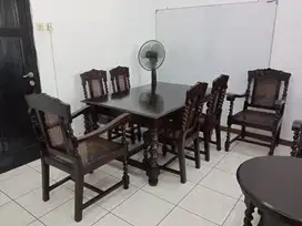 Dijual Meja kursi Makan Antik Vanderpol