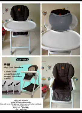 Baby Chair, High Chair BABYELLE 918 High Chair Campione Prelove
