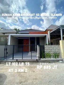 Rumah baru modern dekat sd model di tegalsari wedomartani