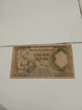 Uang kertas indonesia th 1958 dan koin kuno china