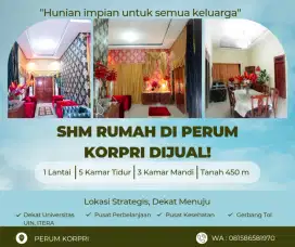 Jual rumah di Perumahan Korpri Sukarame Bandar Lampung