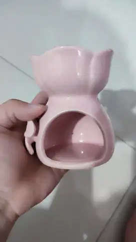 Tungku Minyak Aroma Terapi Tempat Lilin Aroma Terapi motif bunga