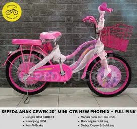 NEW Sepeda Keranjang Anak Perempuan Size 20” inch Mini New Phoenix