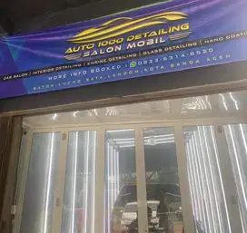 Pintu kaca toko ukuran 4x2,70