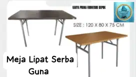 Meja Lipat Serba Guna praktis buat dagang 120x80x75 free ongkir 985rb