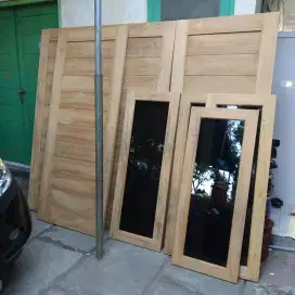 Pintu kamar minimalis kayu jati