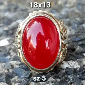 cincin perak red baron