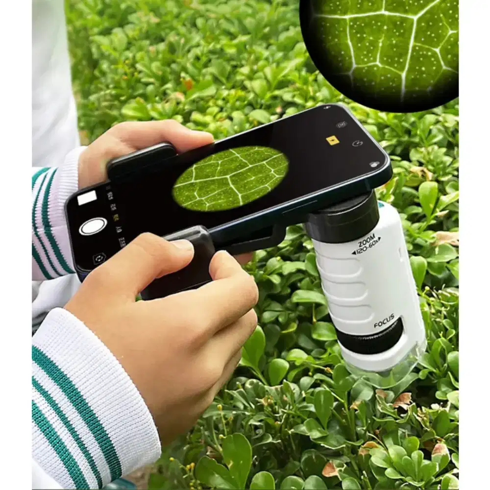 Miscroscop edukasi sains zoom 60x-120x